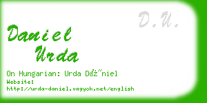 daniel urda business card